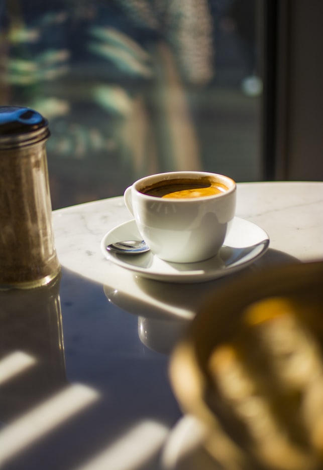 Espresso v šálku