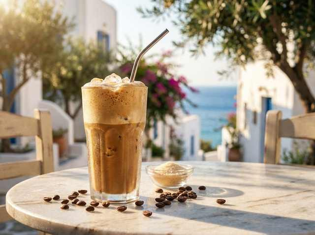 Frappé: osvěžující ledová káva s pěnou