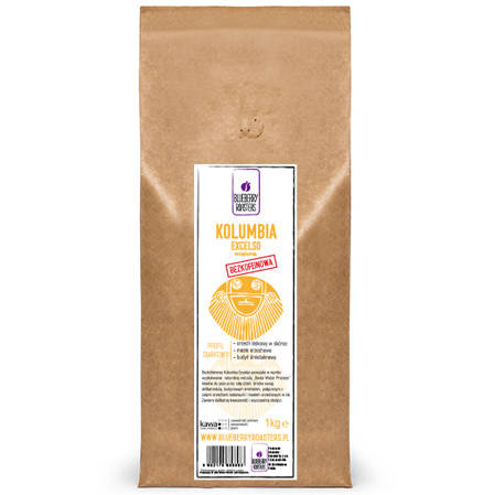 Zrnková káva bez kofeinu Kolumbie Excelso 1 kg