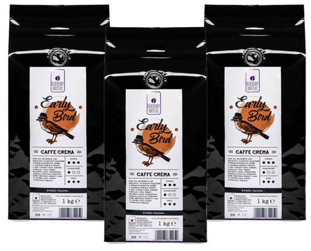 Sada kávy Early Bird Caffe Crema 3x1 kg