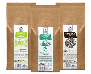 Sada zrnkové mléčné kávy 3x1kg