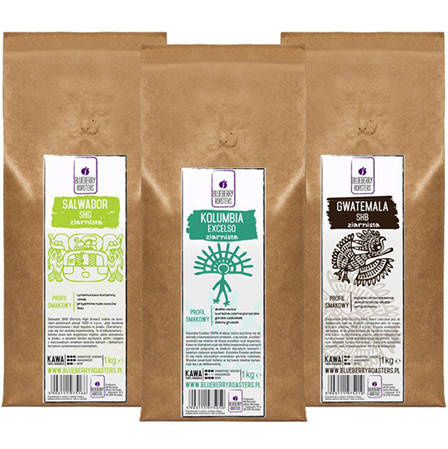 Sada mleté kávy pro mléčnou kávu 3x1 kg