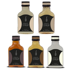 Sada zimních příchutí espresso sirupu 5 x 100 ml
