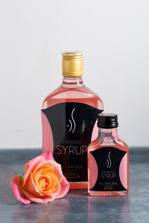 Růžový espresso sirup 500 ml