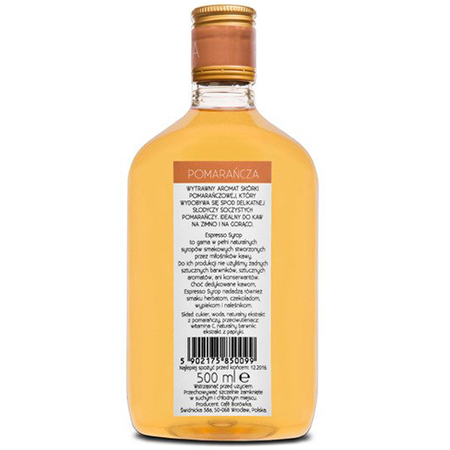 Pomerančový espresso sirup 500 ml