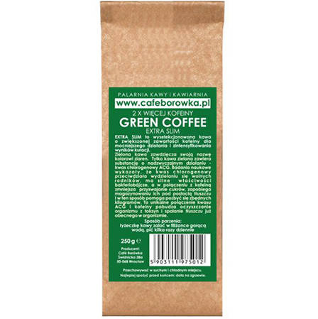Πράσινος καφές σε κόκκους Ekstra Slim 250 g