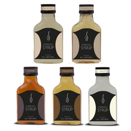 Sada zimních příchutí sirupu Espresso 5x100ml