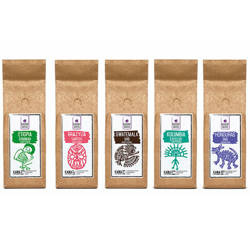 Σετ καφέ σε κόκκους 5×250 g