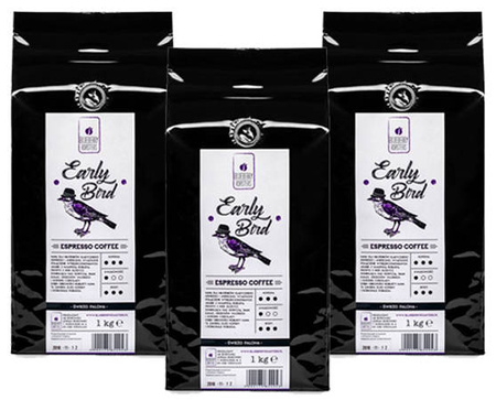 Sada kávy Early Bird Espresso 3x1 kg 
