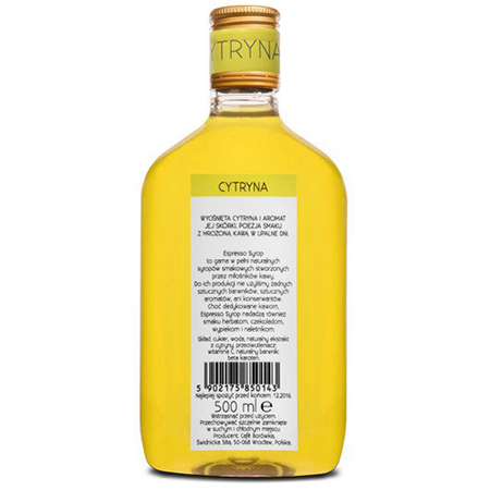 Citronový espresso sirup 500 ml