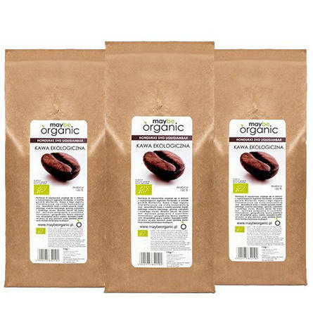 Sada zrnkové kávy - Honduras SHG bio káva 3x1 kg