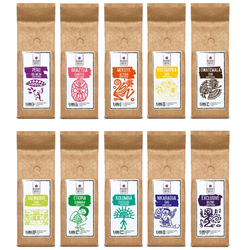 Uvítací balíček - 10x100 g mleté kávy