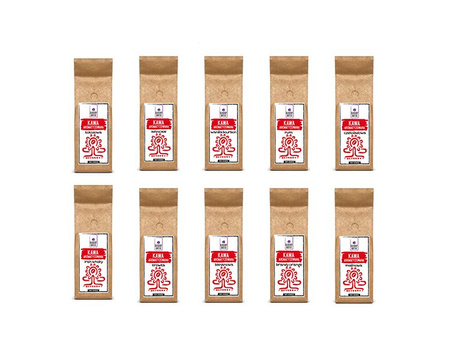 Sada aromatizované zrnkové kávy 10 x 100 g